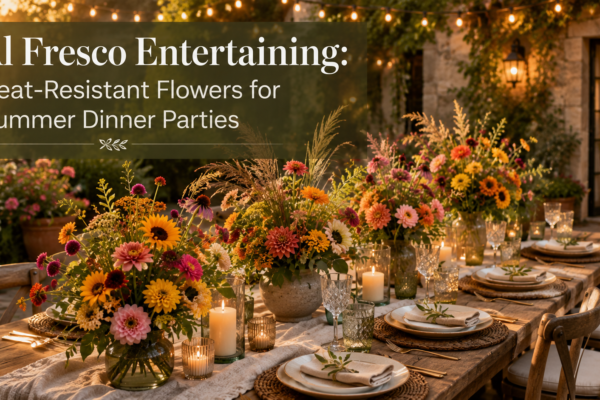 Al Fresco Entertaining Heat-Resistant Flowers for Summer Dinner Parties