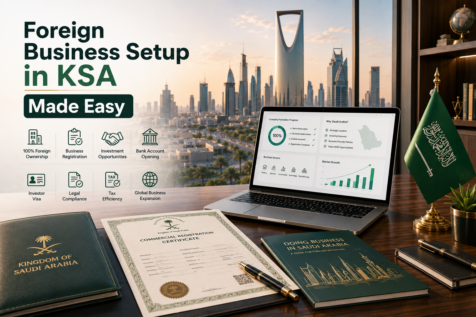 Foreign Business Setup in KSA Made Easy