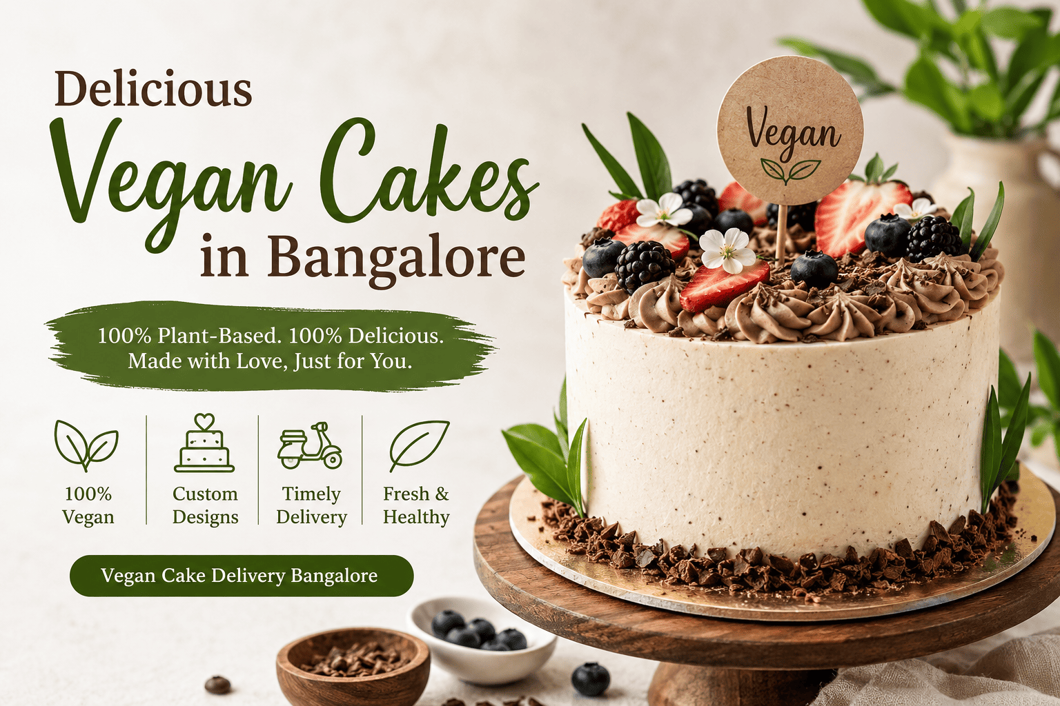 vegan cake in bangalore