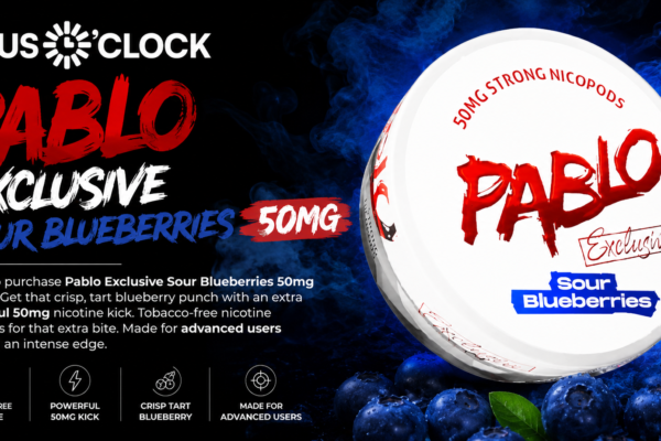 nicotine pouches, pablo exclusive sour blueberries, sour blueberries nicotine pouches, sour blueberries snus, sour blueberries nicopods, sour berries nicopods, sour blueberries nicotine pouch, sour blueberries - pablo- 30mg