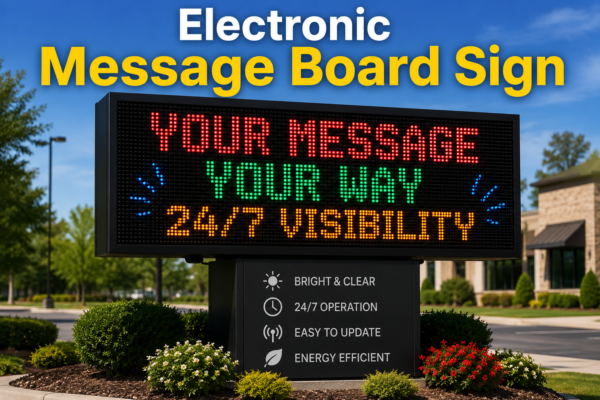 Electronic Message Board Sign