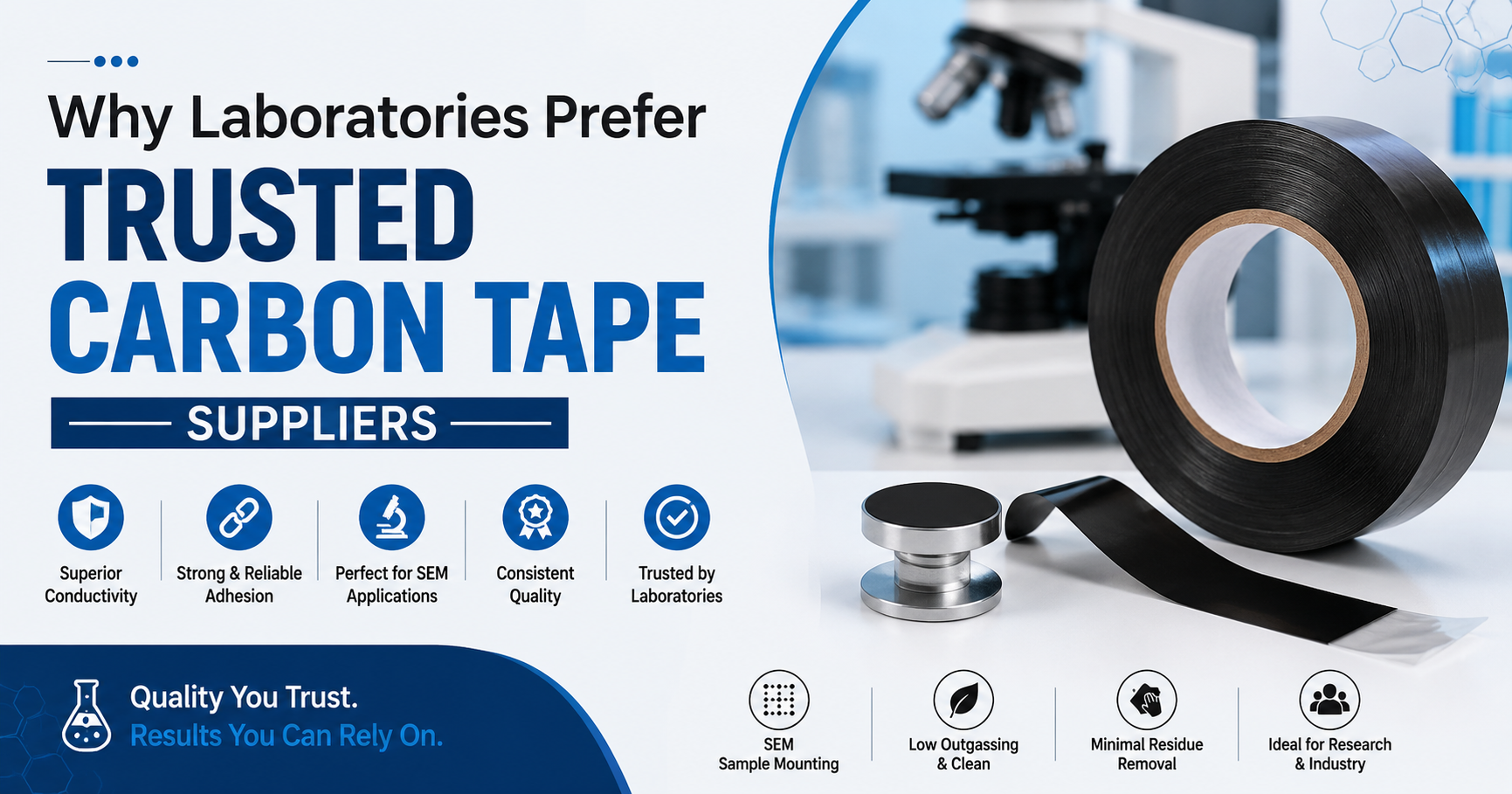 Why Laboratories Prefer Trusted Carbon Tape Suppliers