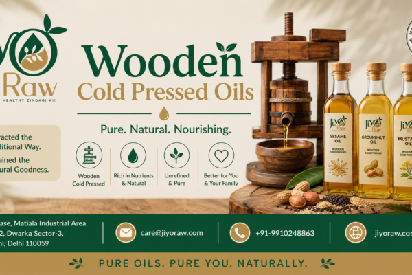 Wooden Cold Pressed Oils