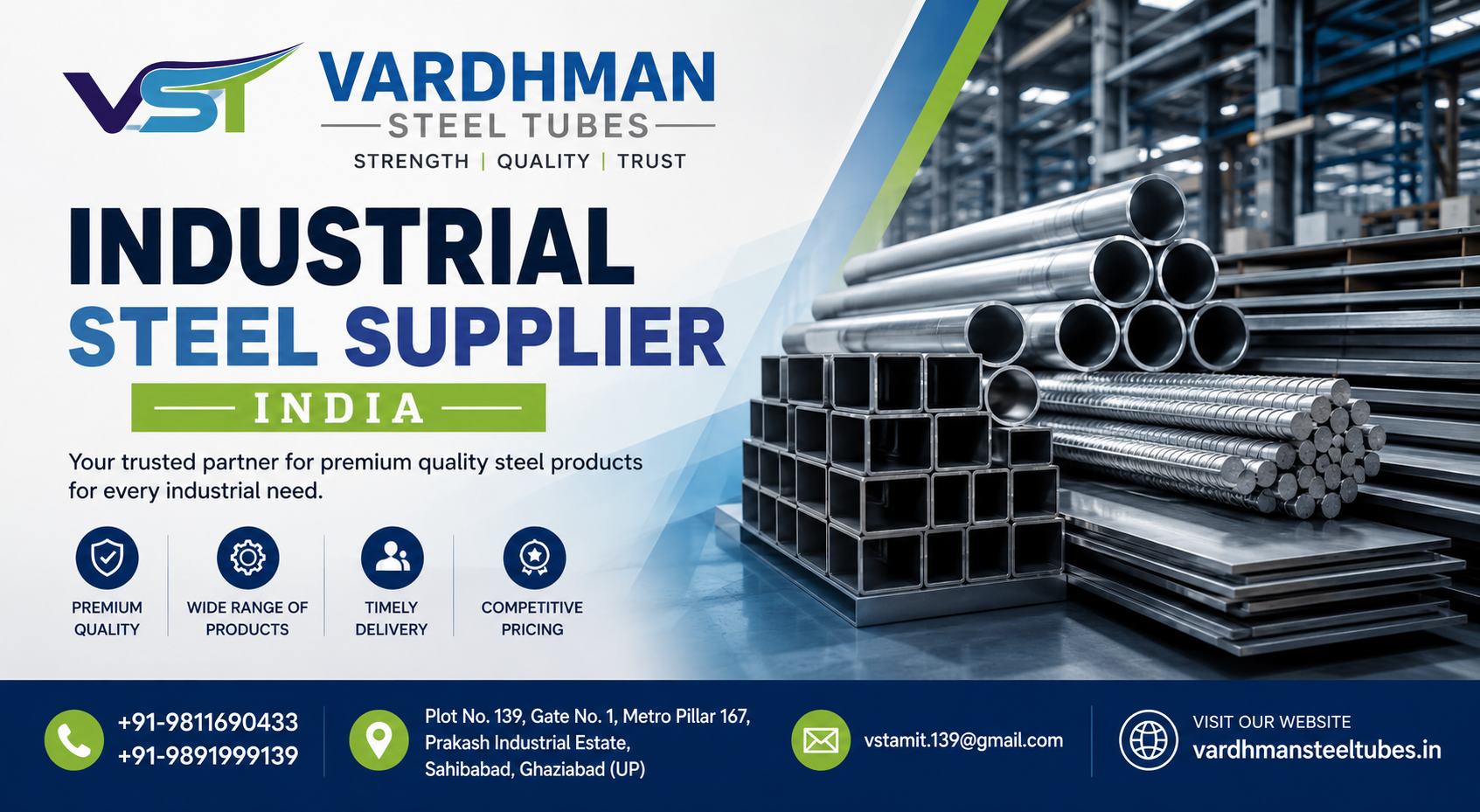Industrial Steel Supplier India