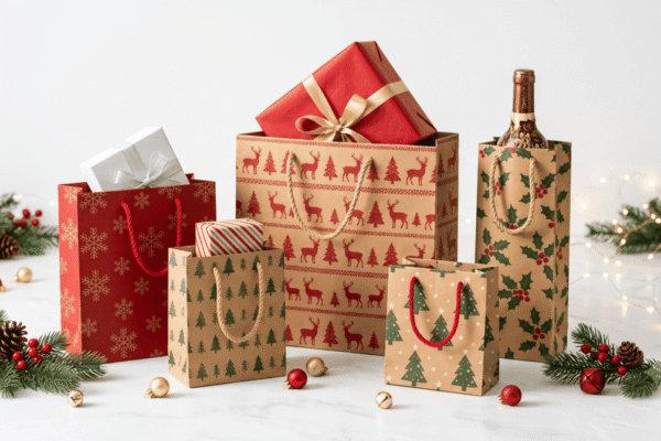 Custom Christmas Gift Paper Bags