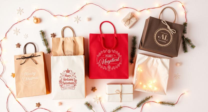 Custom Christmas Gift Paper Bags