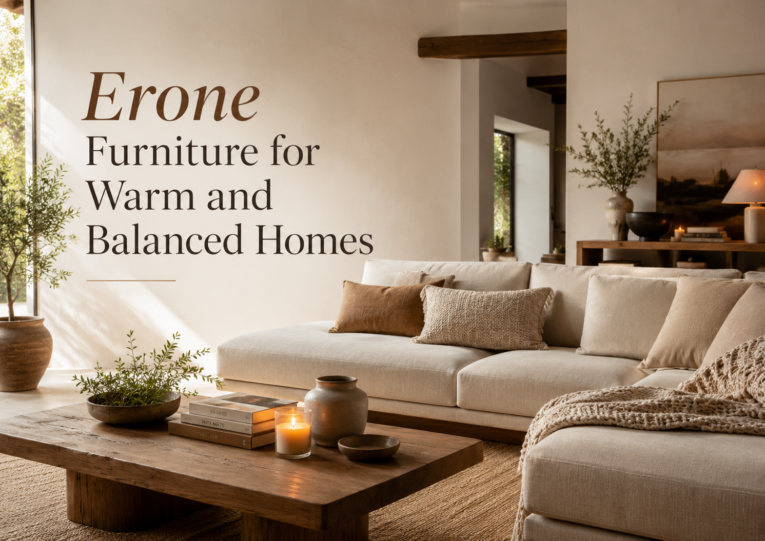 Erone Furniture for Warm and Balanced Homes