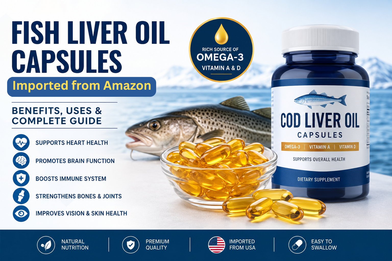 Fish Liver Oil Capsules Price in Pakistan