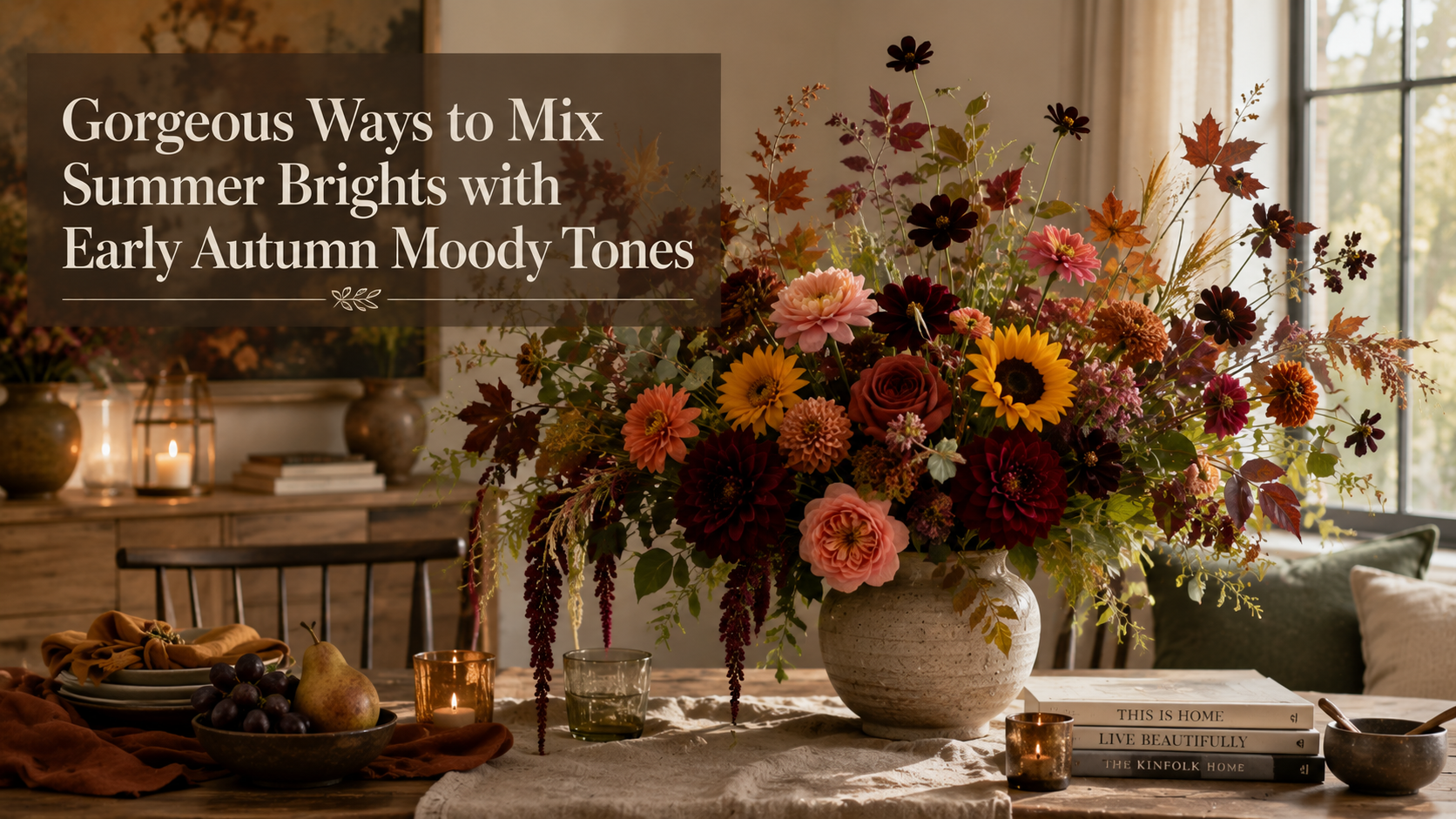 Gorgeous Ways to Mix Summer Brights with Early Autumn Moody Tones