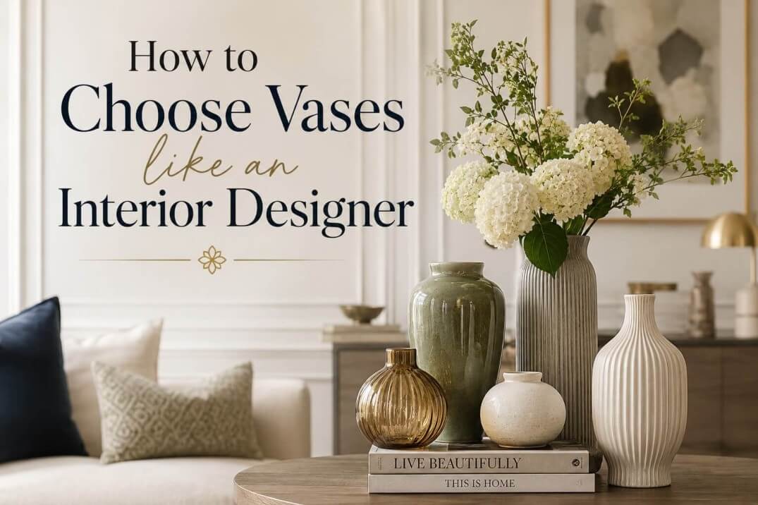 How to Choose Vases like an Interior Designer