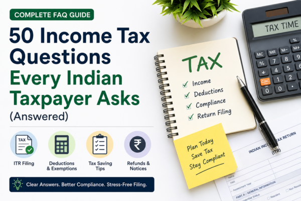 50 Income Tax Questions Every Indian Taxpayer Asks