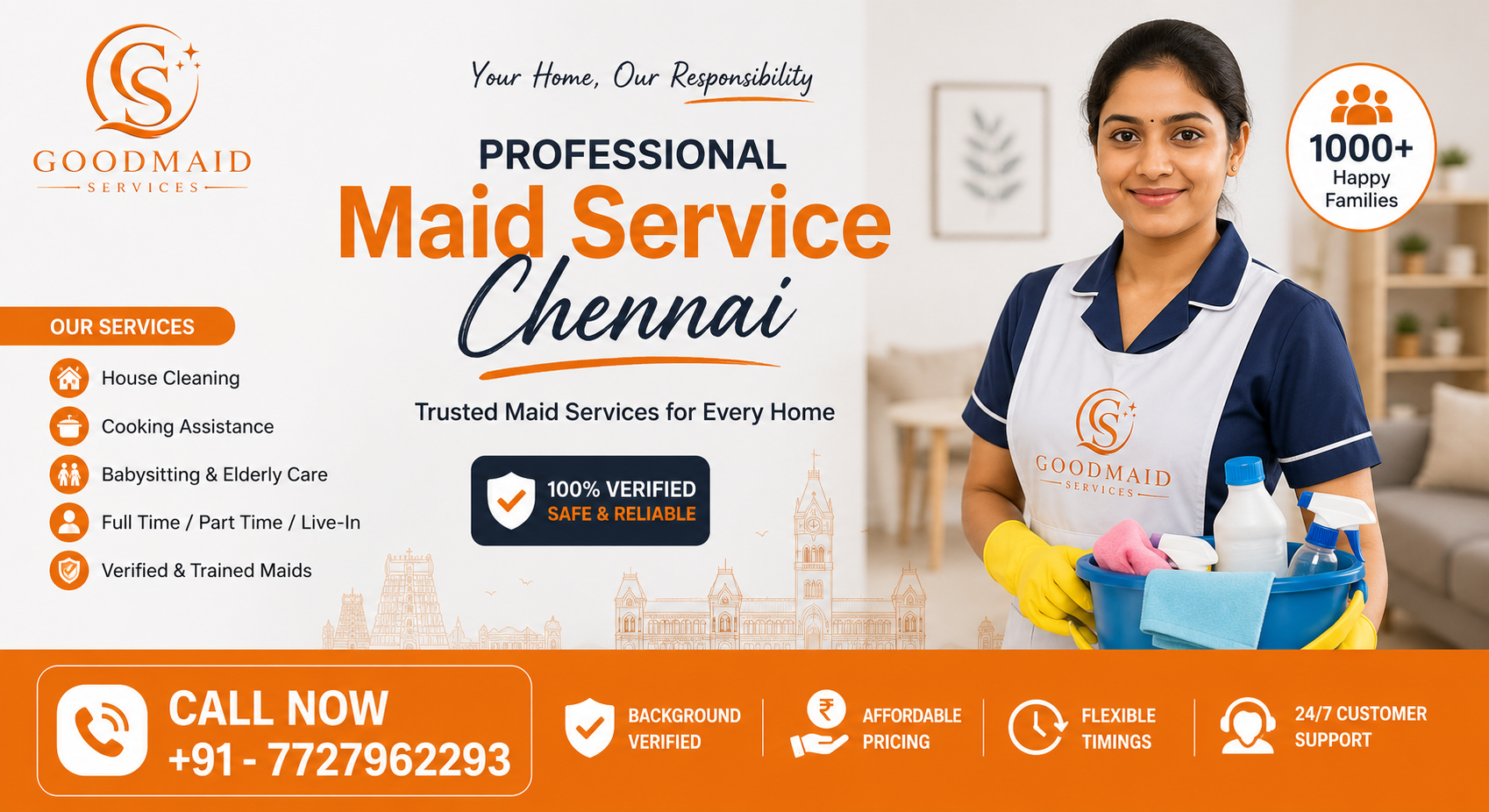 house maid services chennai