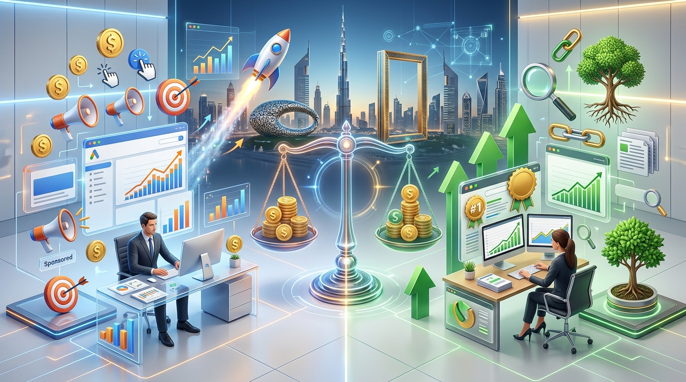 PPC vs SEO Comparison Image
