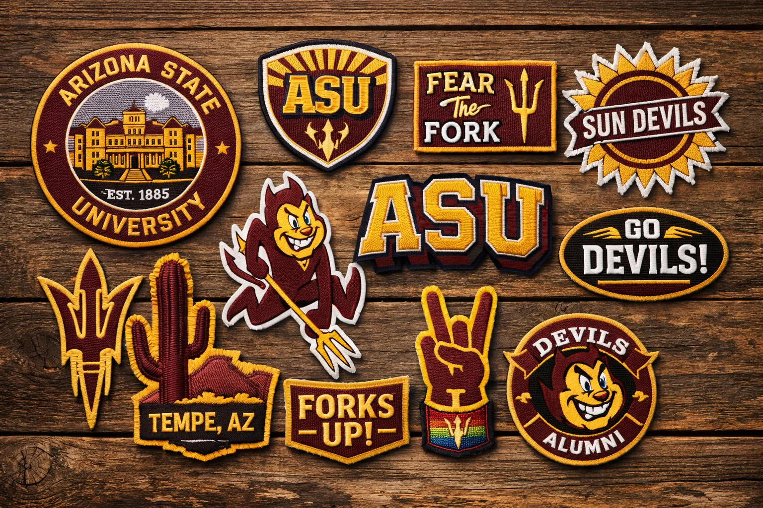 Rush Patch Arizona State University Patches