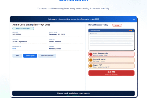 Salesforce Document Generation