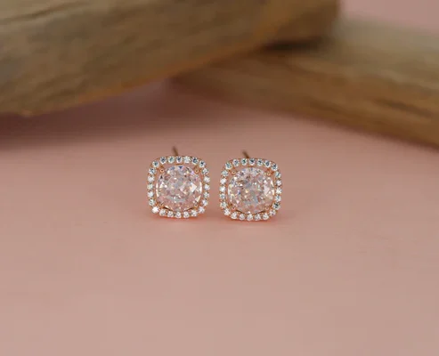 Silver Diamond earrings