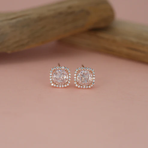 Silver Diamond earrings