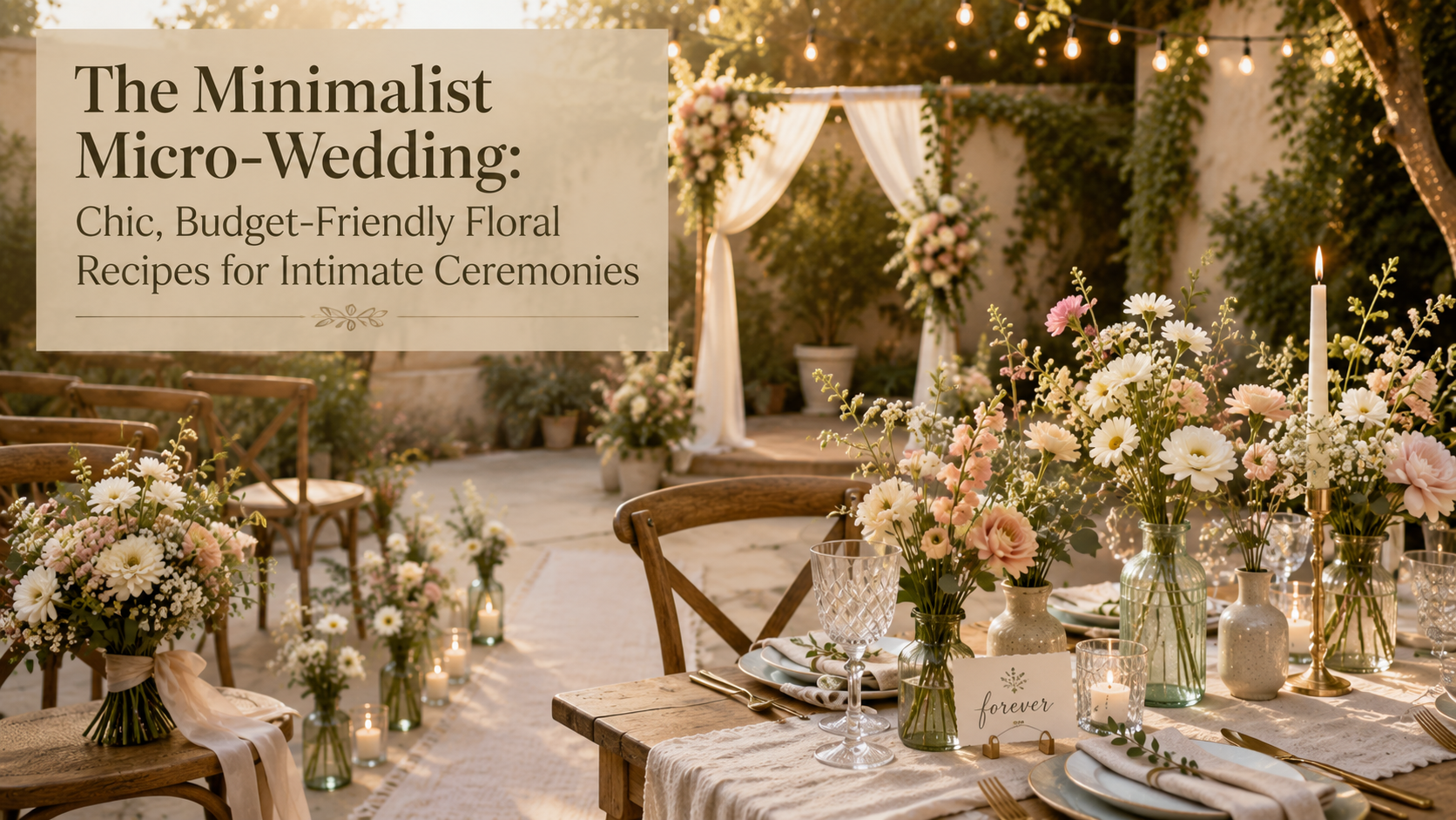 The Minimalist Micro-Wedding Chic, Budget-Friendly Floral Recipes for Intimate Ceremonies
