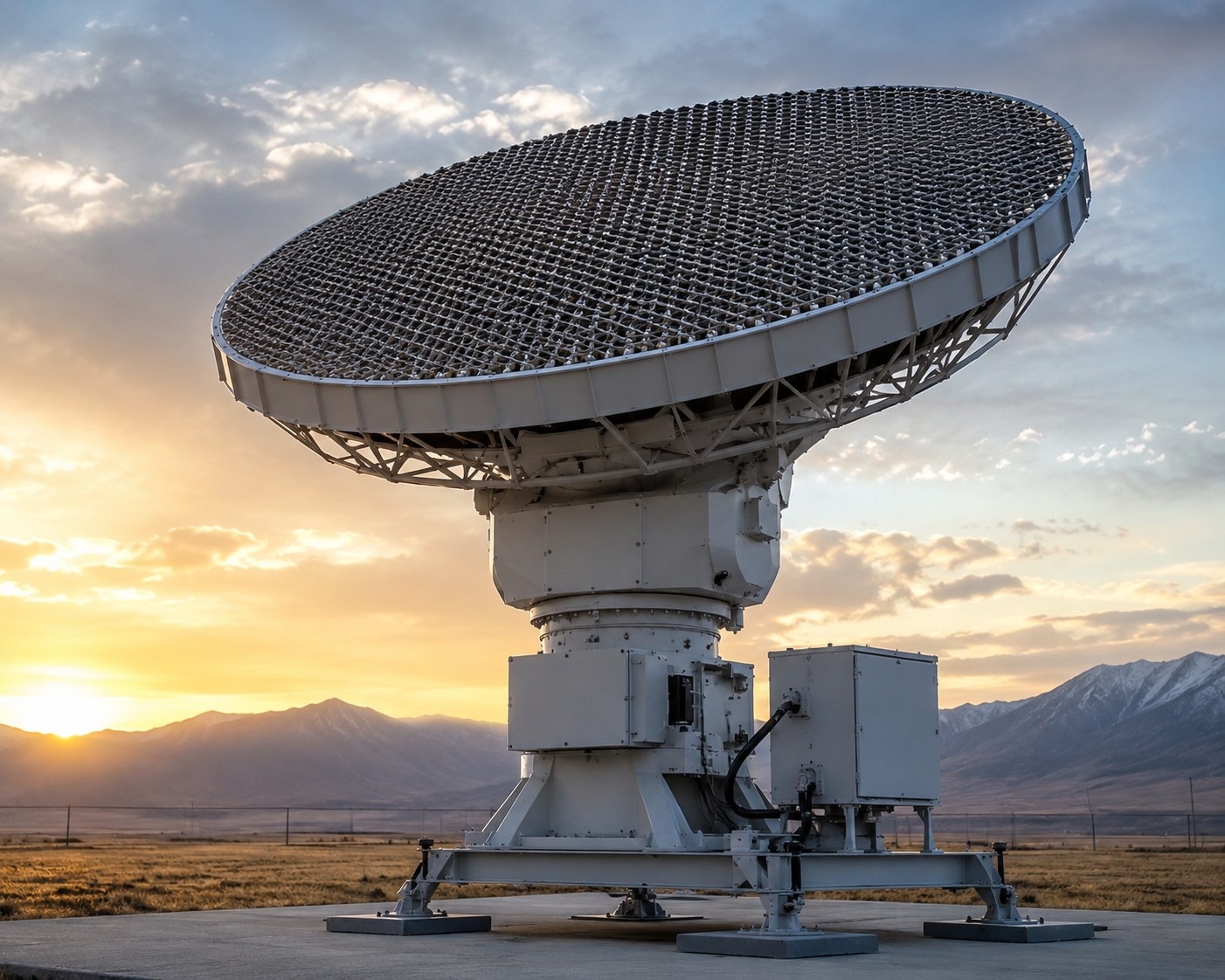 Wind Profiler Radar Antenna mounted on the land