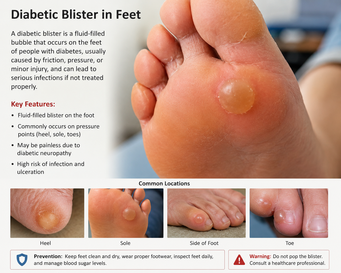 diabetes blisters on feet