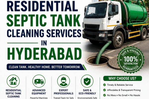 Residential Septic Tank Cleaning Services in Hyderabad – Nenavath Ramulu Septic Tank Cleaning