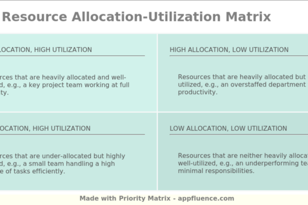 resource allocation utilization matrix