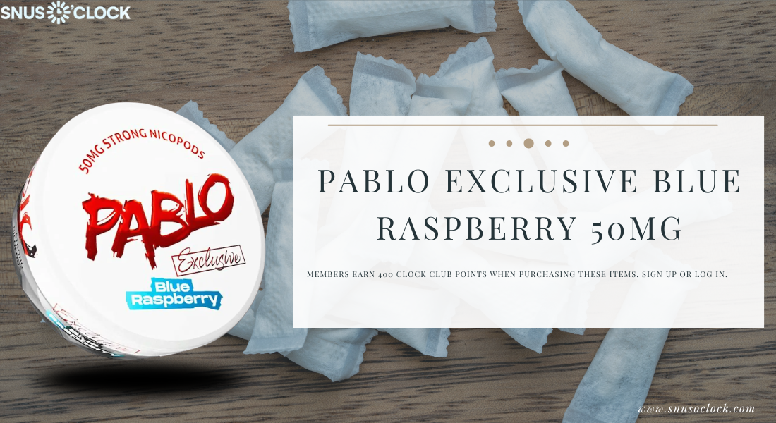 exclusive blue raspberry nicotine pouch