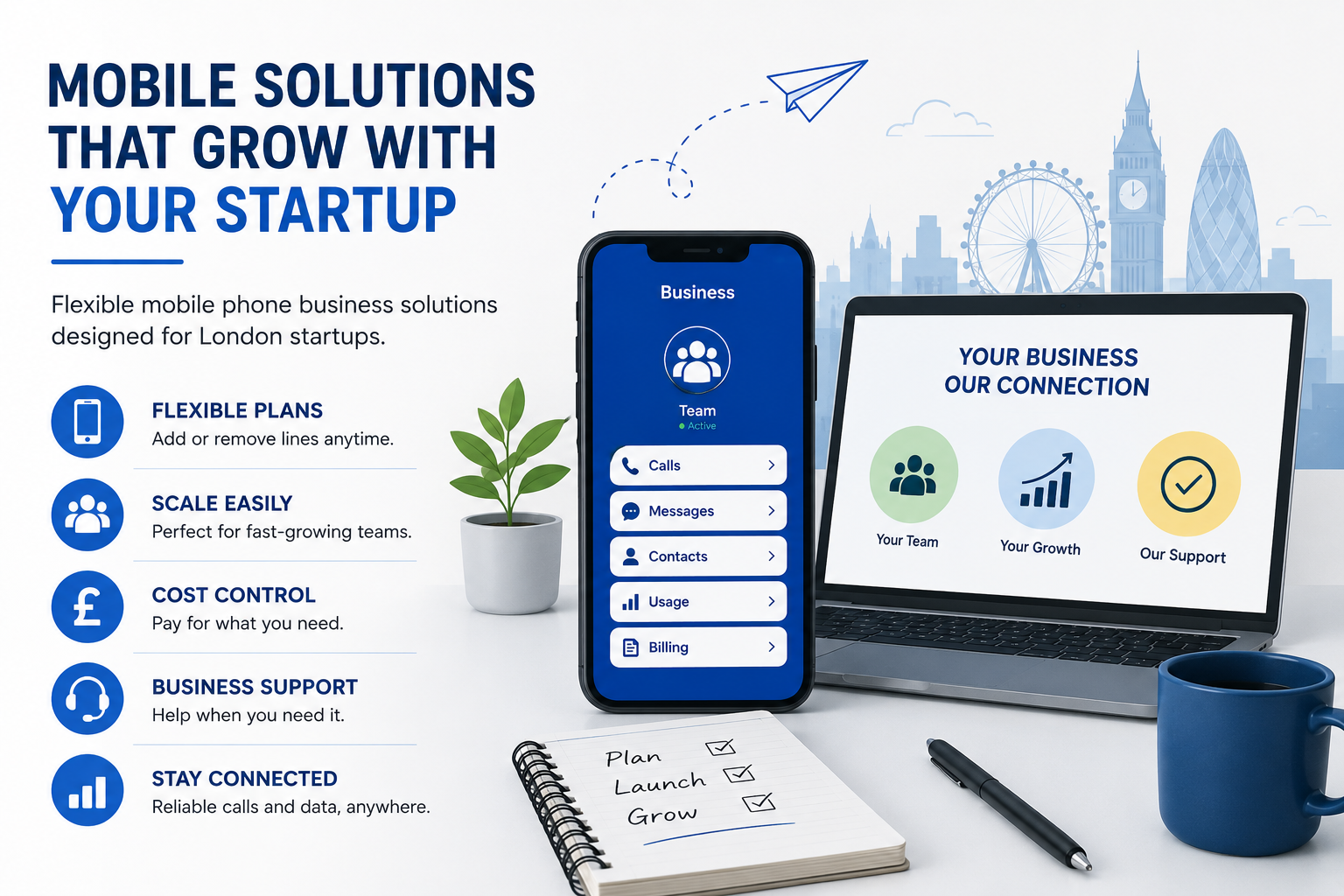 mobile phone business solutions in London