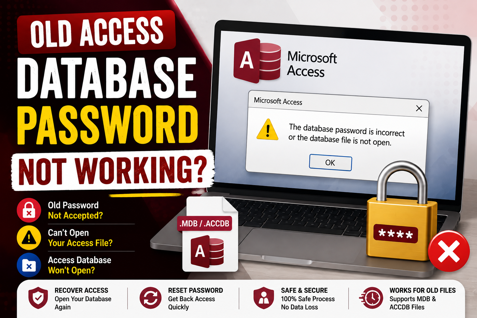 old access database password not working