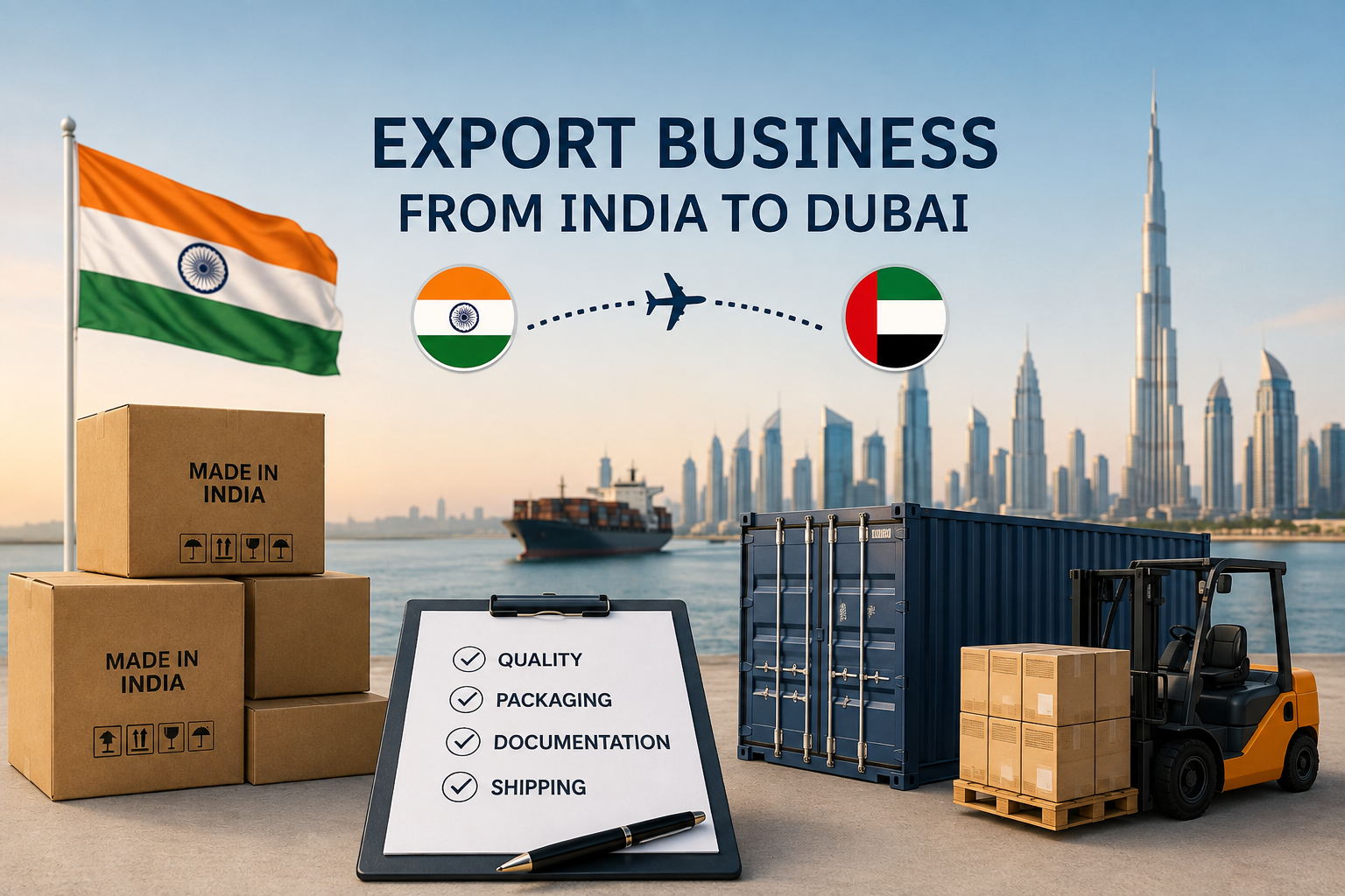 export business from India to Dubai