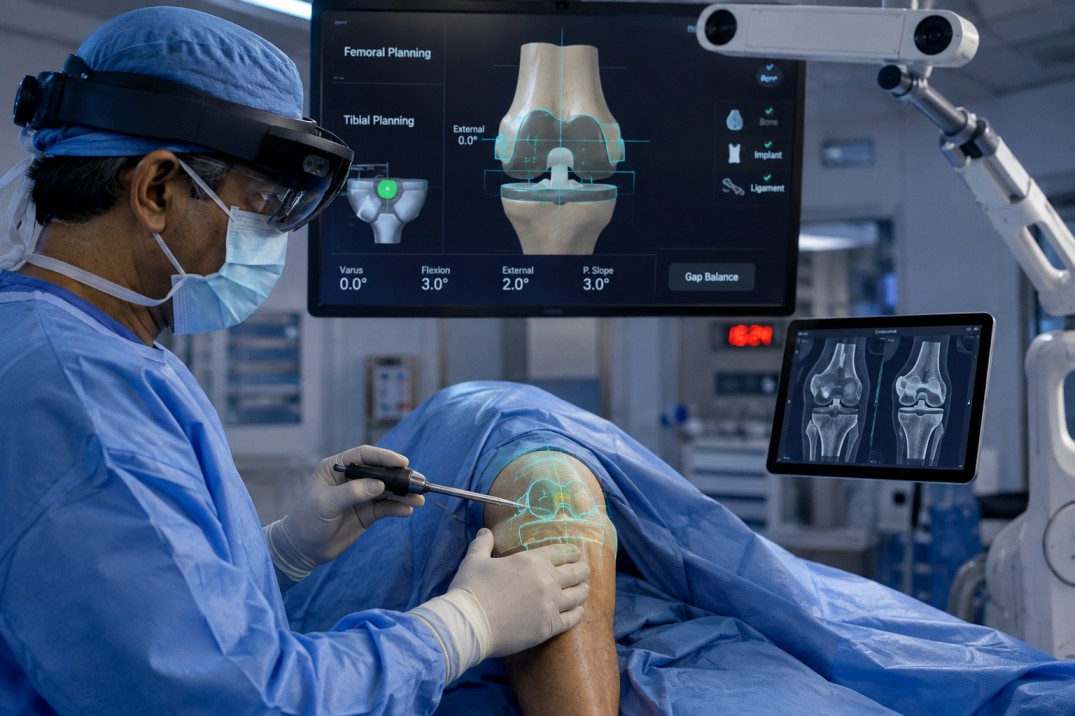 augumented reality knee replacement