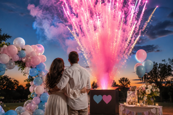 gender reveal fireworks